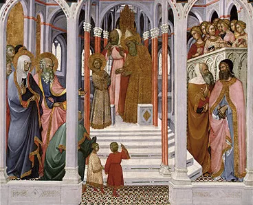 La Présentation de la Vierge au Temple , Paolo di Giovanni Fei