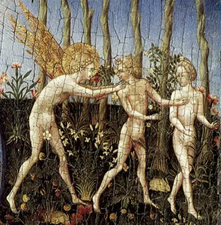 La creación y la expulsión del paraíso, Giovanni di Paolo
