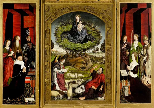 Triptyque du buisson-ardent, vers 1476, Nicolas Froment