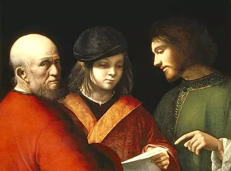 Las tres edades del hombre, 1500-1505, Giorgione