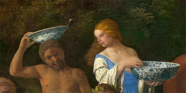 Festín de los dioses, detalle, 1514, Giovanni Bellini