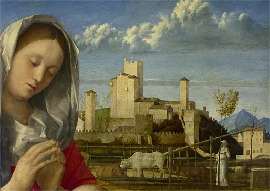 Madone des prés, vers 1505, Giovanni Bellini