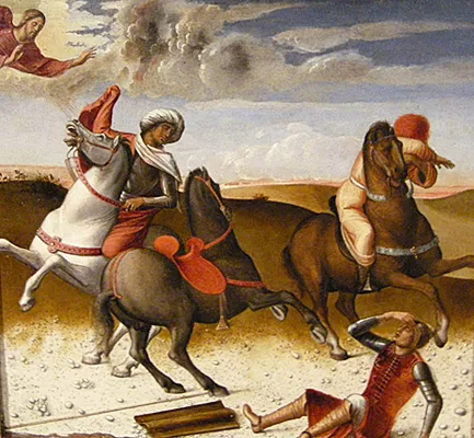 Giovanni Bellini, Conversation de saint Paul, Retable de Pesaro