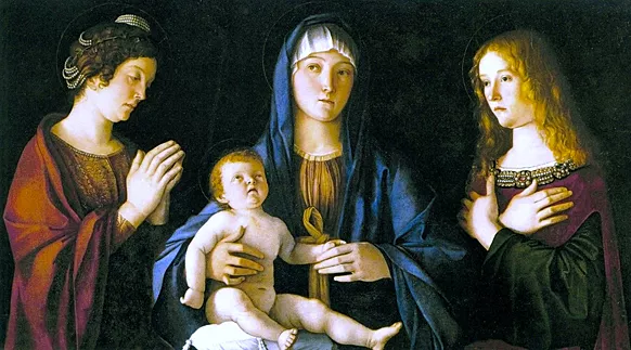 Santa Conversación, h. 1490, Giovanni Bellini