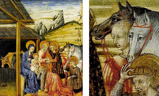 Adoración de los Magos, h. 1462, Giovanni di Paolo