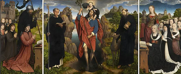 Tríptico Moreel, 1484, Hans Memling