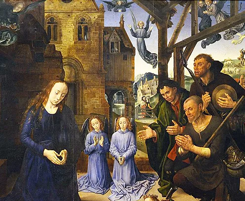 L'Adoration des bergers, Triptyque Portinari, Hugo van der Goes