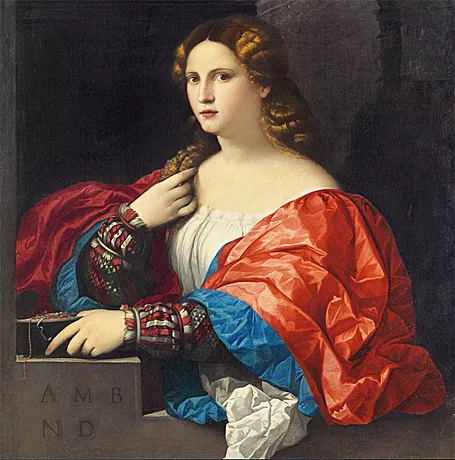 Retrato de mujer joven llamada La Bella, c. 1518-1520, Palma el Viejo 