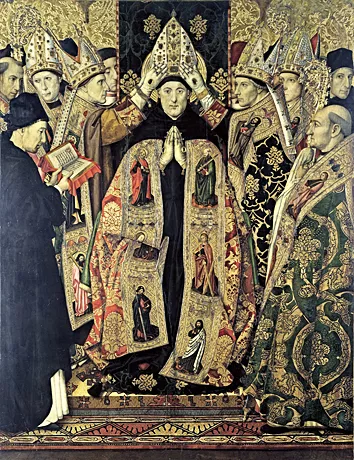 Consécration de saint Augustin,  Jaume Huguet