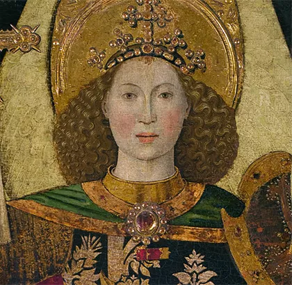 San Miguel Arcángel, detalle, 1456, Jaume Huguet