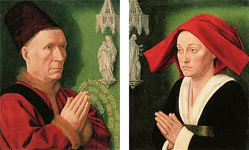 Díptico Hugues de Rabutin et de Jeanne Montaigu, c. 1470, Maestro de Saint-Jean-de-Luze