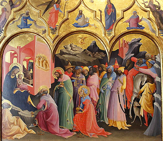 La Adoración de los magos, 1421-1422, Lorenzo Mónaco 