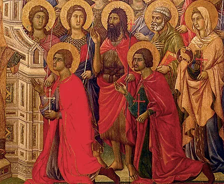 Maestà, anverso, 1308-1311, Duccio