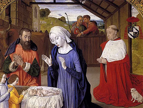 Natividad, h. 1480, Jean Hey (Maestro de Moulins), Musée Rolin, Autun