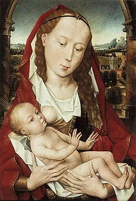 Virgen con el Niño, c. 1467, Hans Memling