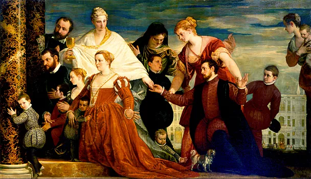 Presentación de la familia Cuccina a la Virgen, Paolo Veronese