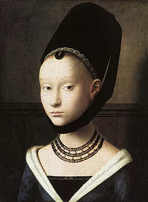 Retrato de una joven, c. 1460, Petrus Christus
