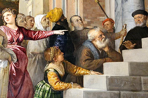 Presentación de María en el templo, 1539, Tiziano