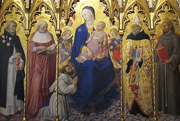 Vierge à l'Enfant et saints, Sano di Pietro