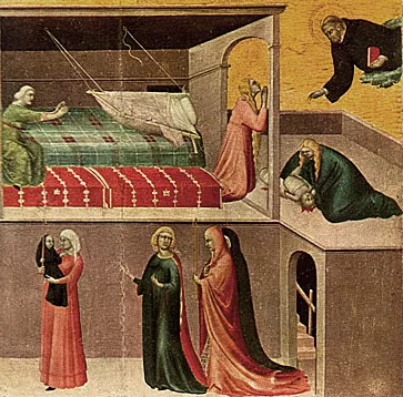 Miracles d'Agostino Novello, vers 1328, Simone Martini