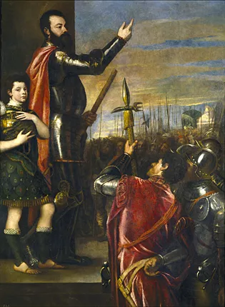 Alocución de Alfonso de Ávalos, 1541, Tiziano