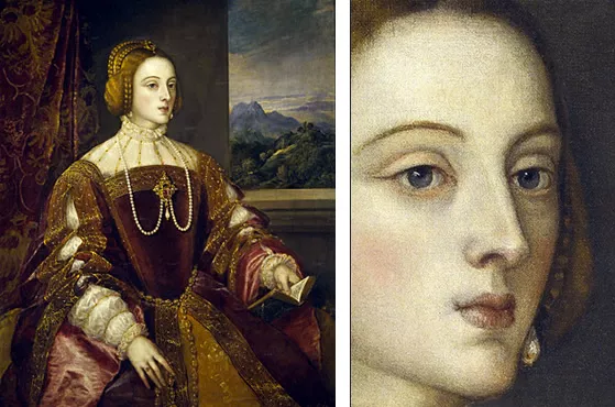 Retrato póstumo de la emperatriz Isabel, 1545, Tiziano