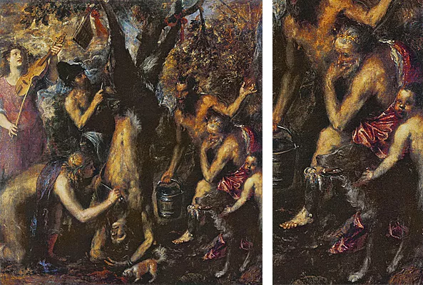 Le supplice de Marsyas, Titien