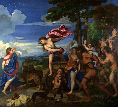 Baco y Ariadna, 1522-1523, Tiziano