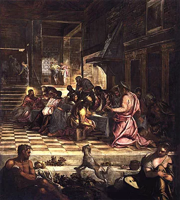 La última cena, 1579-1581, Tintoretto