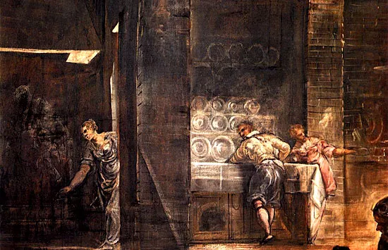 La última cena, 1579-1581, Tintoretto