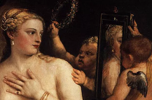 Venus del espejo, 1554-1555, Tiziano