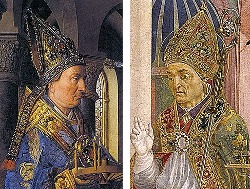 Van eyck, Vierge du chanoine, Domenico Veneziano, Retable de Santa Lucia
