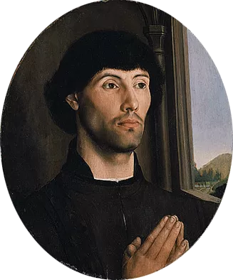 Portrait d'un donateur,vers 1475, Hugo van der Goes