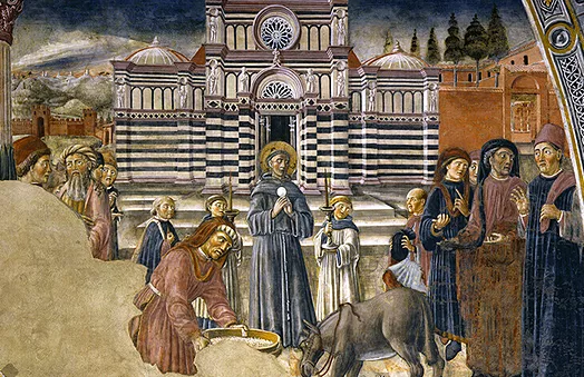 Milagro de san Antonio, 1450, Lorenzo di Pietro, Il Vecchietta