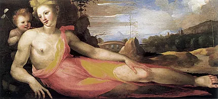 Venus en un paisaje, h. 1518, Domenico Beccafumi