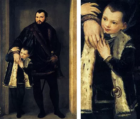 Iseppo da Porto con su hijo 1551-1552, Veronese
