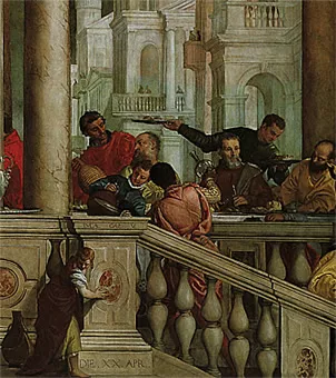 Cena en casa Levi, 1573, Veronese 