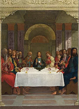 La última cena, Ercole de' Roberti, Londres, National Gallery)