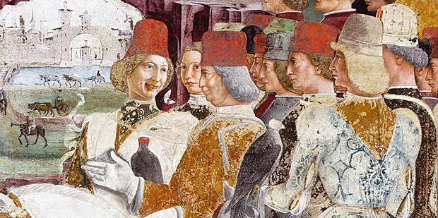 Borso d'Este y sus cortesanos, Francesco del Cossa