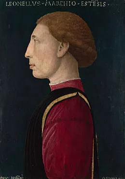 Retrato de Leonello d'Este, 1447, Giovanni Orioli