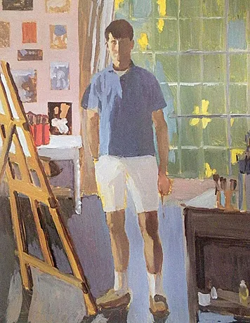 Self Portrait in the Studio, 1968, Fairfield Porter