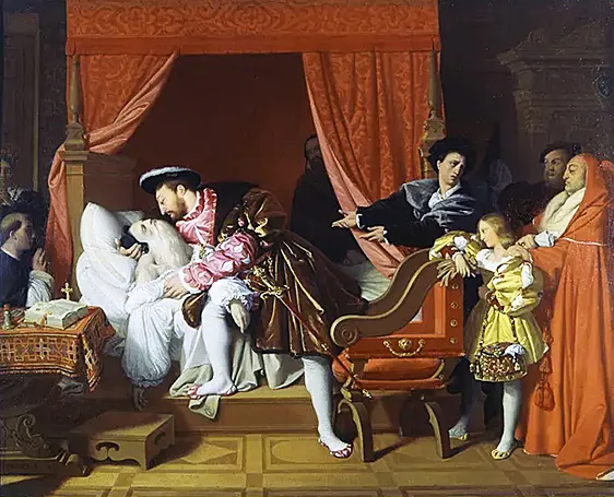 François Ier et Léonard de Vinci, 1818, Ingres François Ier et Léonard de Vinci, 1818, Ingres
