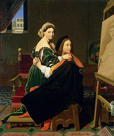 Raphaël et la Fornarina, 1814, Ingres Raphaël et la Fornarina, 1814, Ingres
