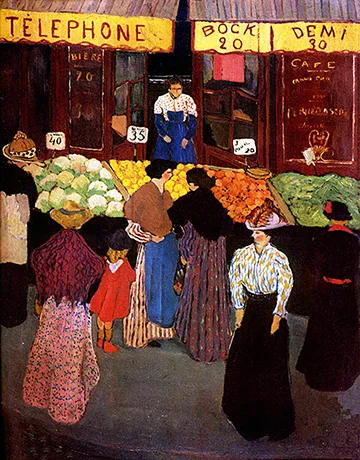 En el mercado, 1895, Félix Vallotton