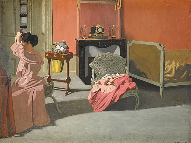 Mujer peinándose, 1900, Félix Vallotton