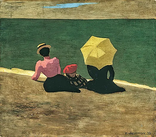 En la playa, 1899, Félix Vallotton