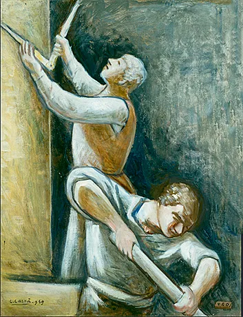 Costruttori, 1949, Carlo Carrà Costruttori, 1949, Carlo Carrà
