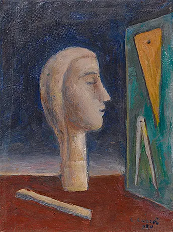 L’amante dell’ingegnere, vers 1921, Carlo Carrà L’amante dell’ingegnere, vers 1921, Carlo Carrà