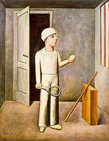 Le fils du bâtisseur, 1917-1921, Carlo Carrà Le fils du bâtisseur, 1917-1921, Carlo Carrà