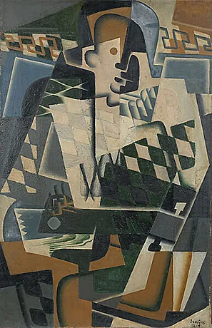 Arlequín con guitarra, 1918, Juan Gris
